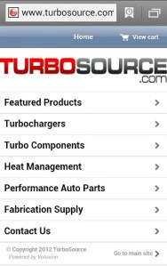 TurboSource Mobile Site